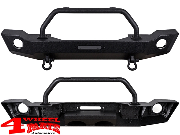 Front Winch Bumper Steel Black Textured Wrangler JK year 07-18