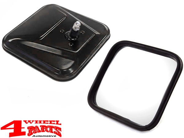 Mirror Head Black Jeep CJ + Wrangler YJ TJ year 55-06