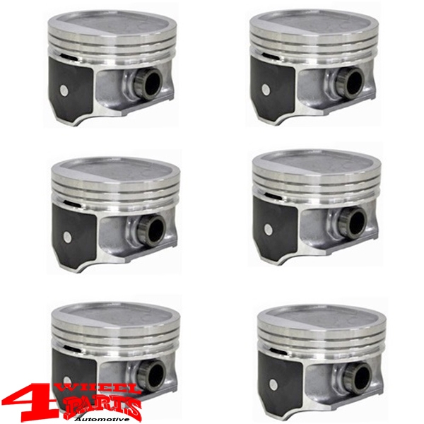 Piston 6 pcs Set 0,30 Oversize Jeep year 96-04 with 4,0 L