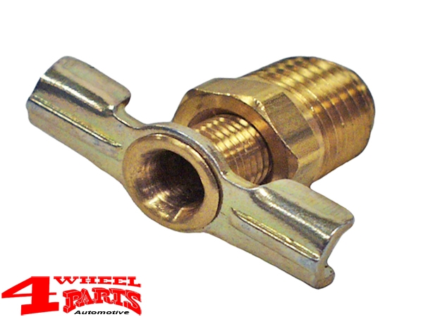 Radiator Drain Cock 1/4" Jeep CJ + Willys year 41-71 with 4-134cui