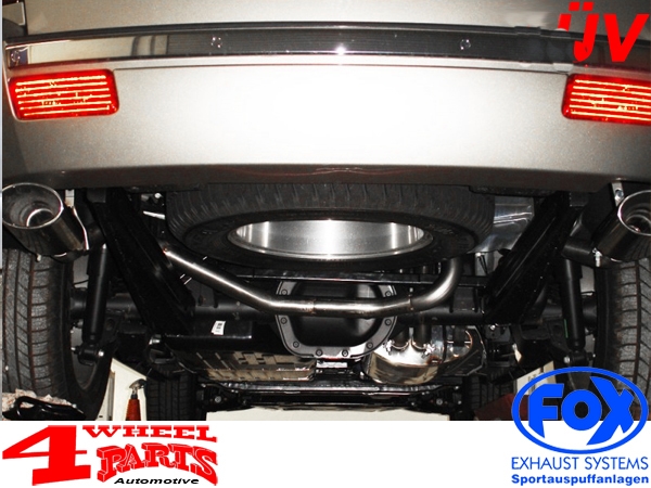 Sportauspuff Edelstahl TÜV Grand Cherokee WH Bj. 05-10 3,0 CRD