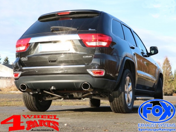 Sportauspuff Edelstahl TÜV Grand Cherokee WK2 Bj. 11-13 3,0 L CRD
