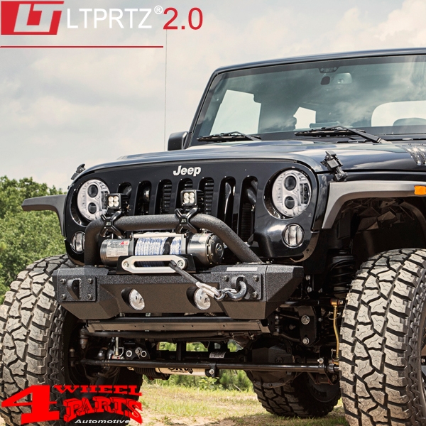 LED Headlight Pair Chrome from LTPRTZ Jeep CJ + Wrangler TJ JK 55-18