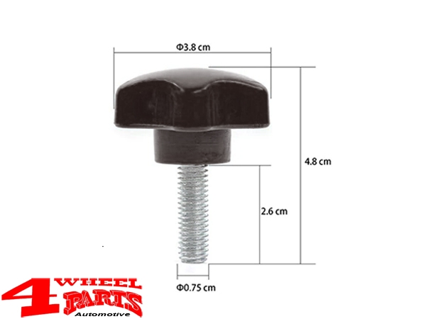 Hardtop Schnellverschluss-Schrauben mit Ösen TJ JK JL 97-24