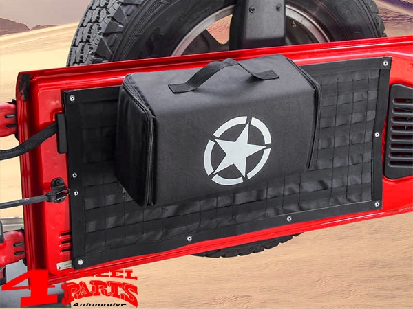 Tail Door Storage Bag with Camping Mat Wrangler JK JL year 07-24
