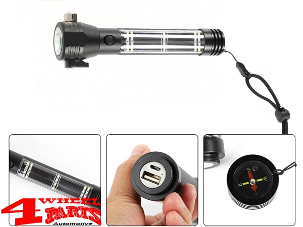 Rettungstaschenlampe mit Halter an den Sitzen JK JL JT 07-24