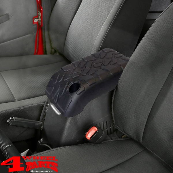 Arm Rest Pad Cover Rubber Black Wrangler TJ year 01-06