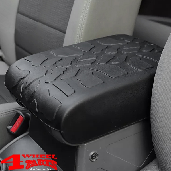 Arm Rest Pad Cover Rubber Black Wrangler JK year 07-10