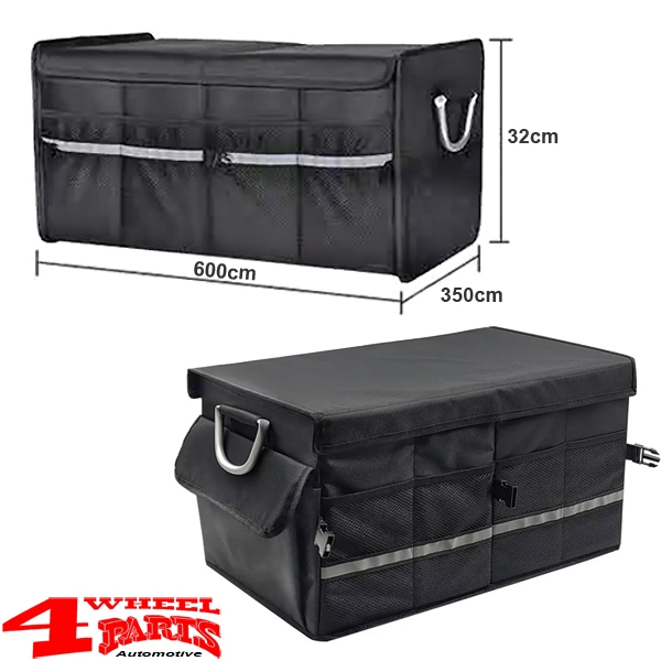 Rear Cargo Trunk Organizer Cargo Area with Lid