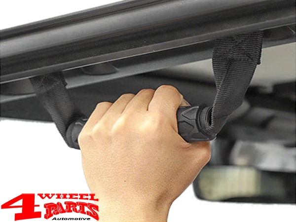 Grab Handles Pair Black 4WP Sport Bar Front + Rear Wrangler JL JT 18-24