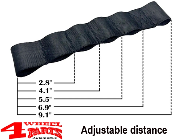 Door Straps Set adjustable CJ + Wrangler YJ TJ year 76-06