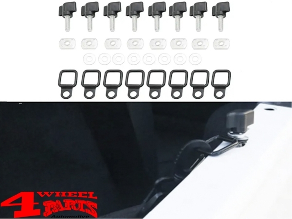 Hardtop Quick Release Removal Kit with Eyelets CJ + Wrangler YJ TJ 77-06