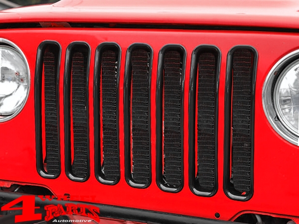 Kühlergrilleinsätze schwarz ABS Wrangler TJ Bj. 97-06