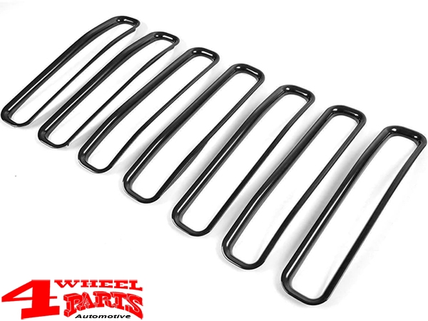 Kühlergrilleinsätze schwarz ABS Wrangler TJ Bj. 97-06