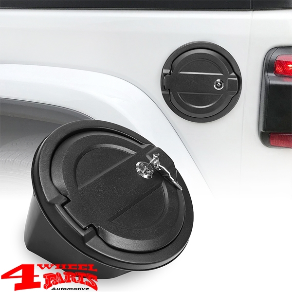 Gas Hatch Cover Locking Black Wrangler JL year 18-24