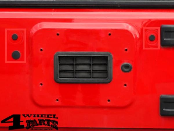 Hecktür Gummistopfen Set für Delete Bracket Wrangler JK 07-18