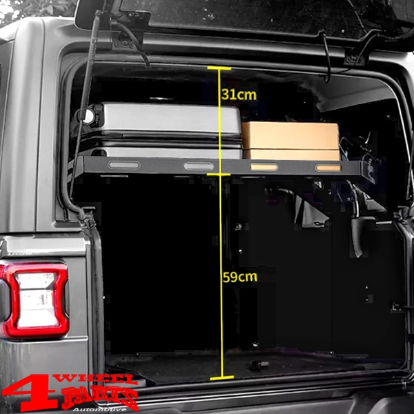 Interior Rack on the Rear Cargo Area Wrangler JK JL 07-24 4-doors