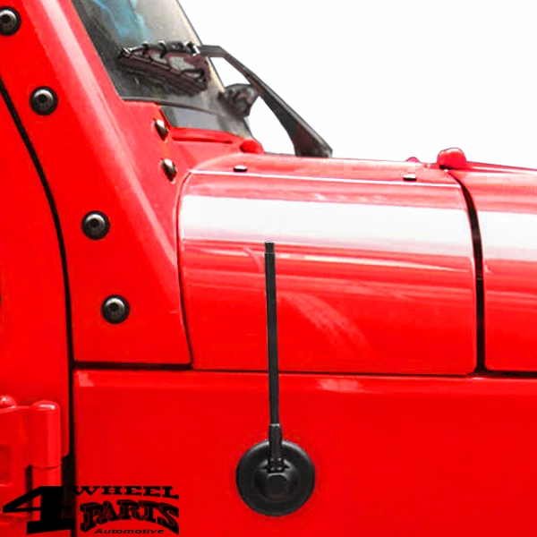 Metal Stubby Radio Antenna 17 cm Wrangler JK JL JT 07-24
