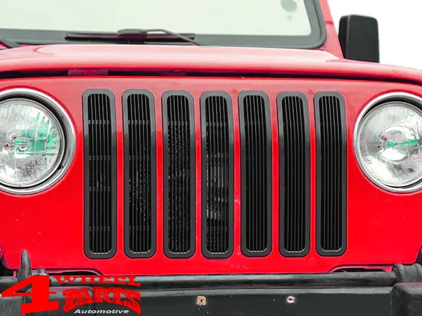 Kühlergrilleinsätze schwarz ABS Wrangler TJ Bj. 97-06