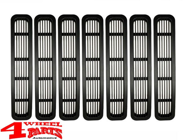 Kühlergrilleinsätze schwarz ABS Wrangler TJ Bj. 97-06