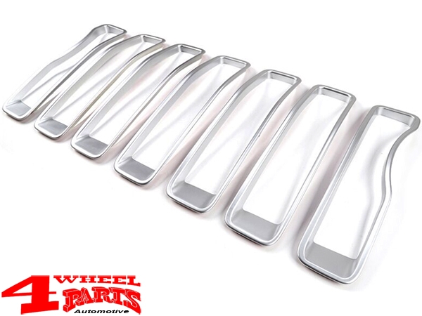 Insert Grill Screen silver Jeep Wrangler JL JT 18-24