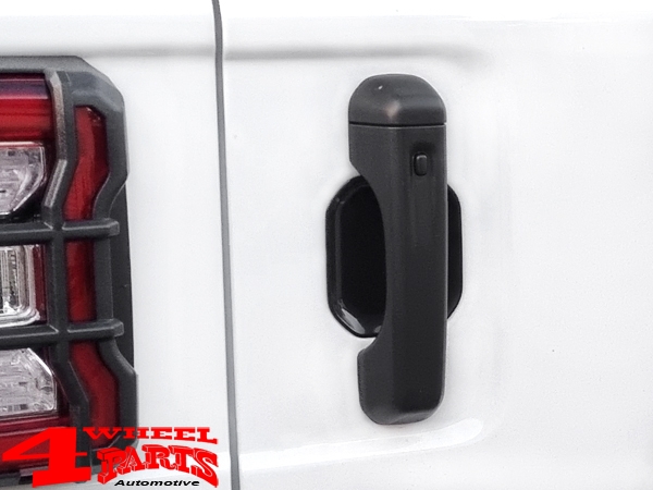 Door Handle Guards Recess Black Wrangler JL JT 18-24 4-doors