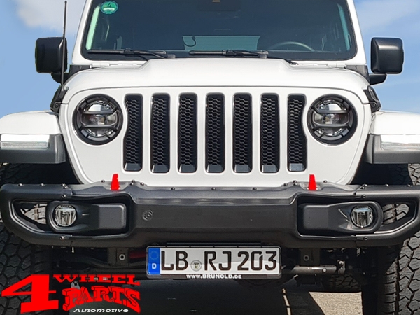 Head Light Guard Set ABS Black Matt Wrangler JL year 18-24