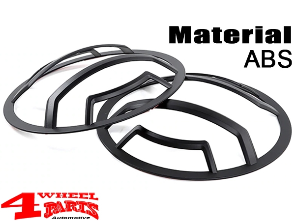 Head Light Guard Set ABS Black Matt Wrangler JL year 18-24