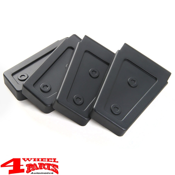 Türscharnier Cover Set schwarz ABS Wrangler JK Bj. 07-18 2-Türer