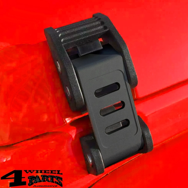 Motorhaubenverschluss Haken Set matt Wrangler JK Bj. 07-18