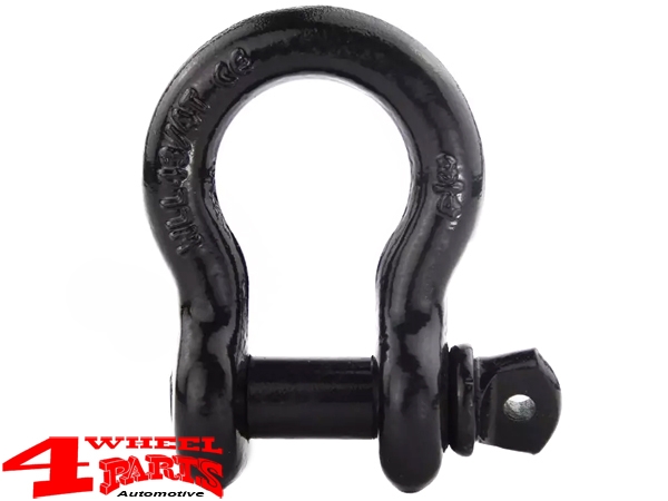 Schäkel Karbon-Stahlguss schwarz 4.300 kg Ø 22mm
