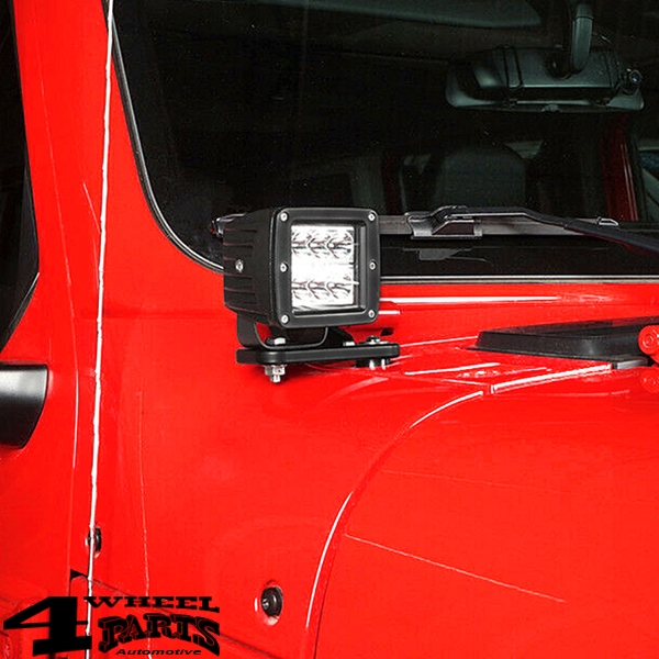 Light Bar Brackets Cowl and Hinge Mount Wrangler JL JT 18-24