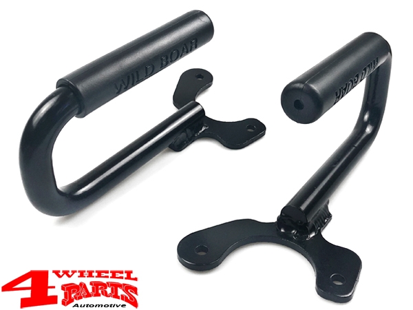 Haltegriffe Paar Stahl schwarz vorne Wrangler TJ Bj. 97-06