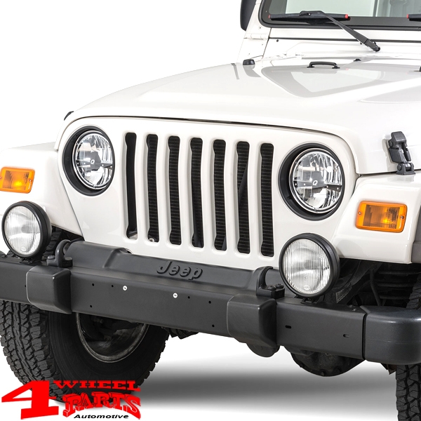 Headlight Trim Bezels in Black Wrangler TJ year 97-06
