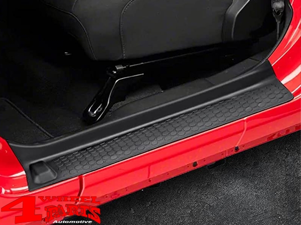 Entry Guard Set 4 pce. Black Rubber JL JT 18-24 4-doors