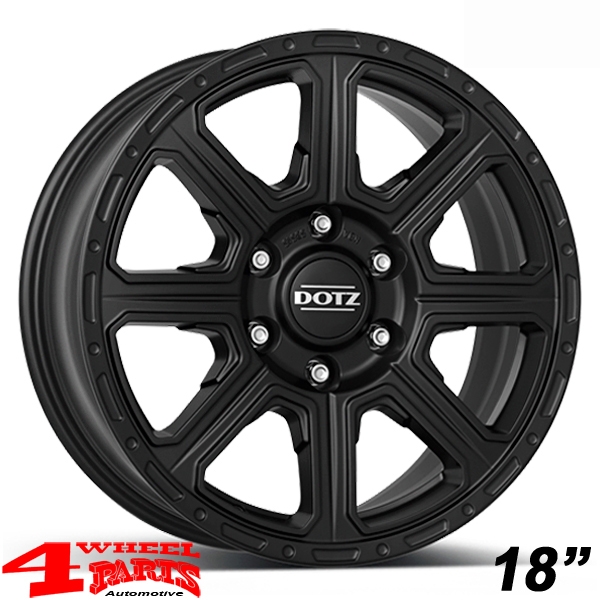 Alufelge Dotz Kalahari Black 8x18 ET +30 mit TÜV Wrangler JL 18-24