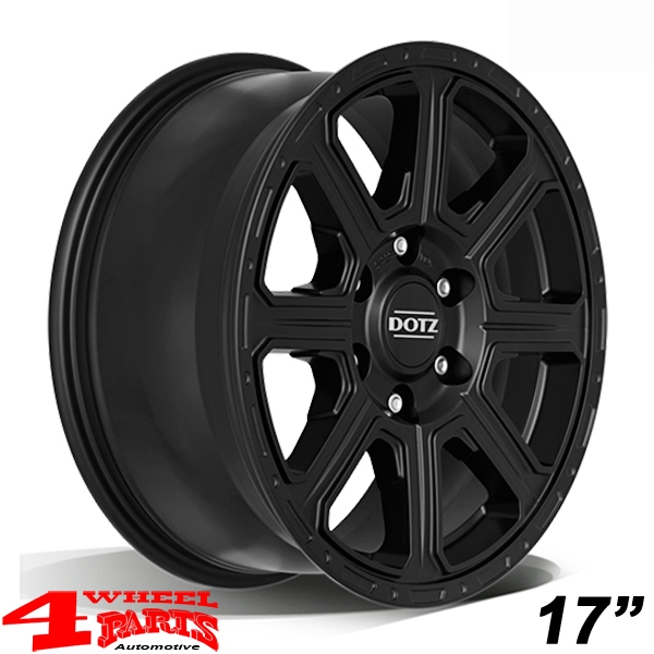 Alufelge Dotz Kalahari Black 8x17 ET +30 mit TÜV Wrangler JL 18-24