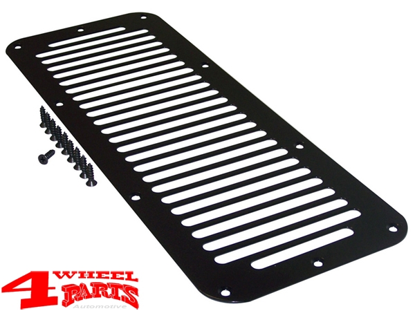 Hood Vent Cover in Black Jeep CJ + Wrangler YJ year 78-95