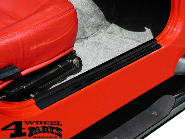 Einstiegskantenschutz 2-teilig schwarz Edelstahl Wrangler TJ 97-06