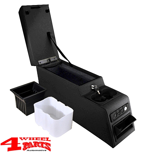 Center Console Mega Black Denim CJ + Wrangler YJ year 76-95