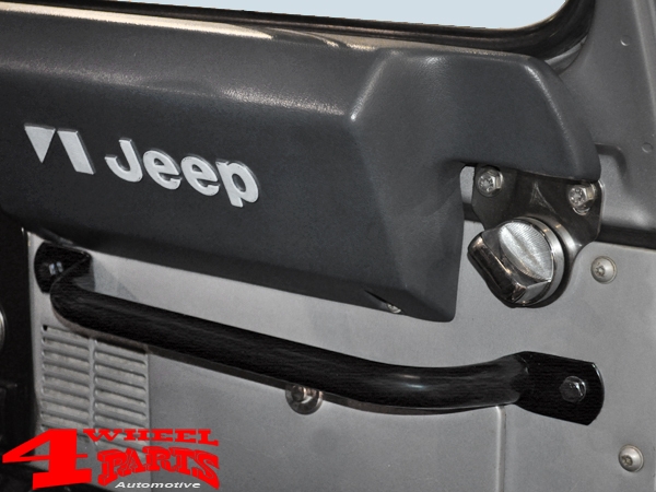 Grab Bar Stainless Steel Black powder coated Jeep CJ year 52-86