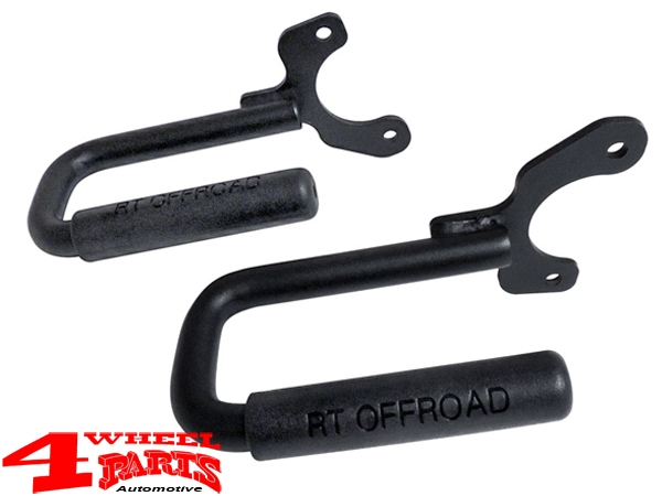 Grab Handles Pair Steel Black Front Wrangler TJ year 97-06
