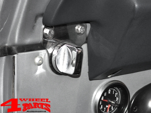 Windshield Bracket Pair Stainless Steel CJ + Wrangler YJ year 76-95