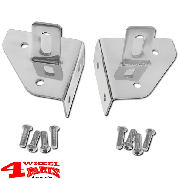 Scheinwerferhalter Edelstahl CJ + Wrangler YJ Bj. 76-95