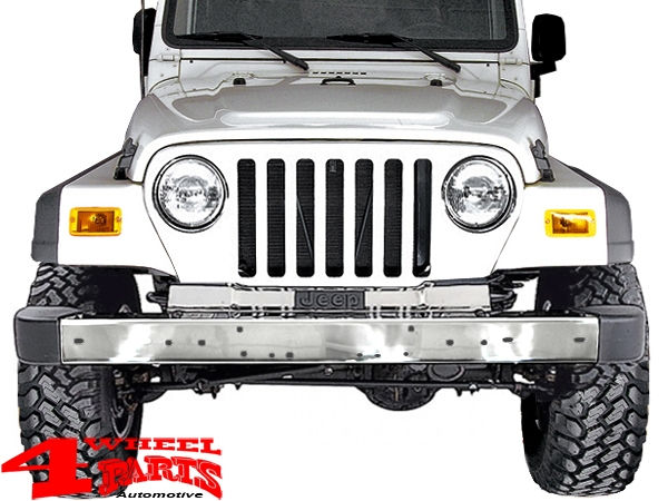 Stoßstange Frontstoßstange Edelstahl Wrangler TJ Bj. 97-06