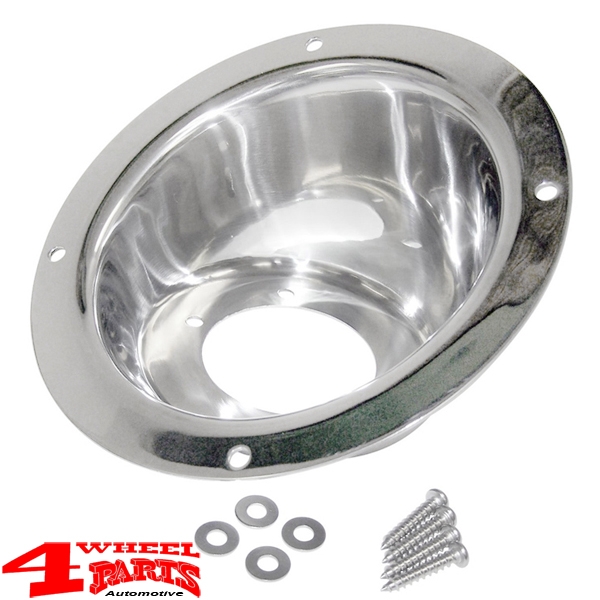 Fuel Filler Bezel Stainless Steel Wrangler TJ year 97-06