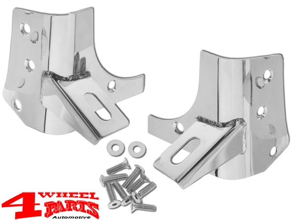 Windshield Light Brackets Stainless Steel Wrangler TJ year 97-06