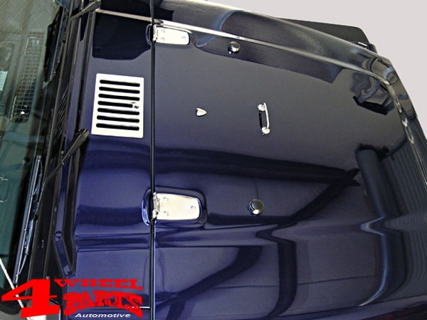 Motorhauben Auflagebügel Set Edelstahl für Wrangler TJ Bj. 97-06