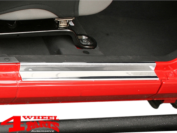 Einstiegskantenschutz 2-teilig Edelstahl Wrangler JK 07-18 2-Türer