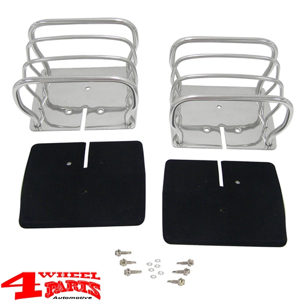 Rückleuchtenschutzgitter Edelstahl CJ + Wrangler 76-06 US Modell